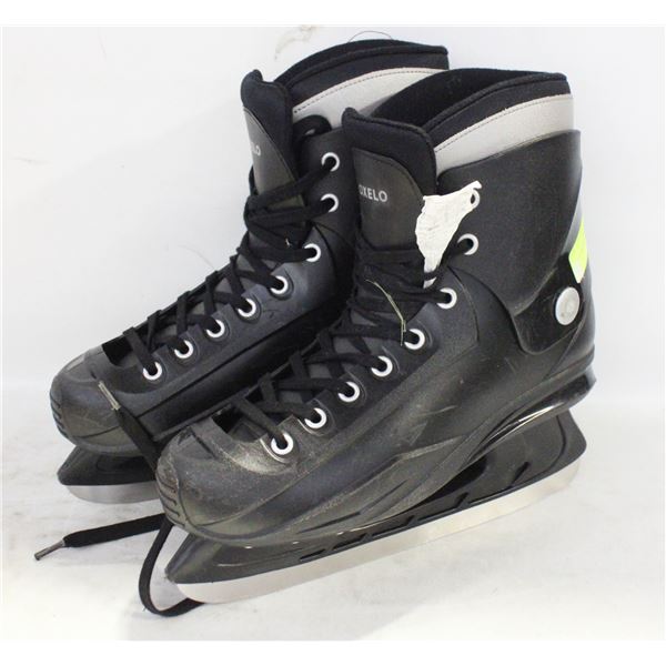 OXELO MENS SIZE 9 ICE SKATES - USED