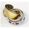 Image 1 : BANGLES COPPER BRASS RHINESTONE BLUE ENAMEL