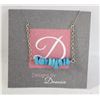 Image 1 : TURQUOISE CHIP BAR NECKLACE 17"