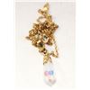 Image 1 : GOLD PLATED 18" NECKLACE ROLLED GOLD CRYSTAL