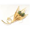 Image 1 : FILLIGREE FLORAL JADE BROOCH