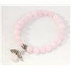 Image 1 : VINTAGE ROSE QUARTZ BRACELET IN ORIGINAL BOX