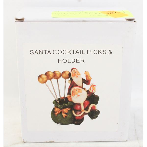 SANATA COCKTAIL PICKS & HOLDER