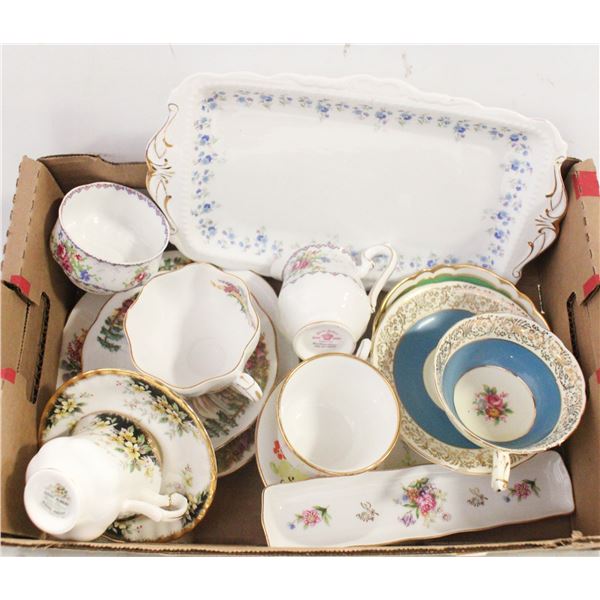 MIXED CHINA ITEMS,TEACUP+SAUCER,ROYAL ALBERT ITEMS