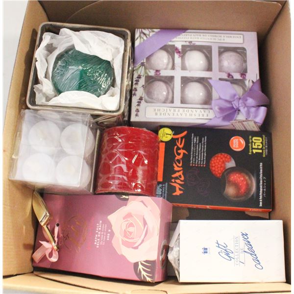 CANDLES & BATH BOMBS