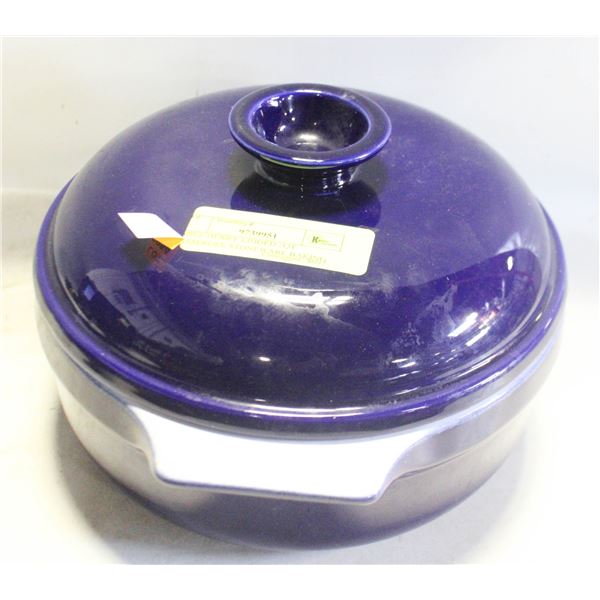 EMILE HENRY LIDDED 2QT CASSEROLE STONEWARE BAKING