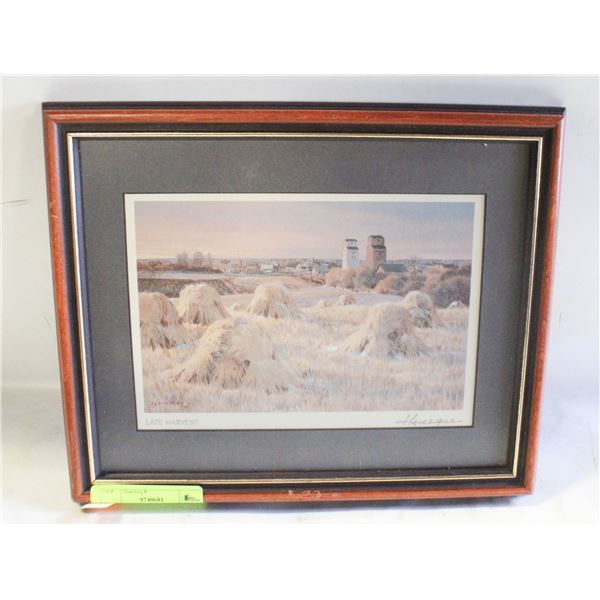 FRAMED PRINT ISABEL LEVESQUE  (RURAL ALBERTA)