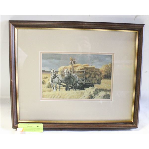 FRAMED PRINT ISABEL LEVESQUE  (RURAL ALBERTA)