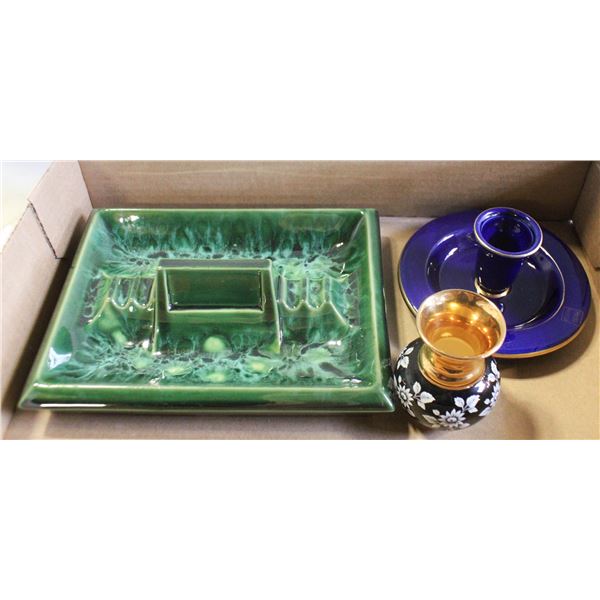 3 PIECES RETRO POTTERY