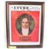 Image 1 : FRAMED PRINT THE ETUDE MUSIC MAGAZINE