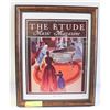 Image 1 : FRAMED PRINT THE ETUDE MUSIC MAGAZINE