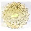 Image 1 : VINTAGE AMBER PRESSED GLASS PETAL