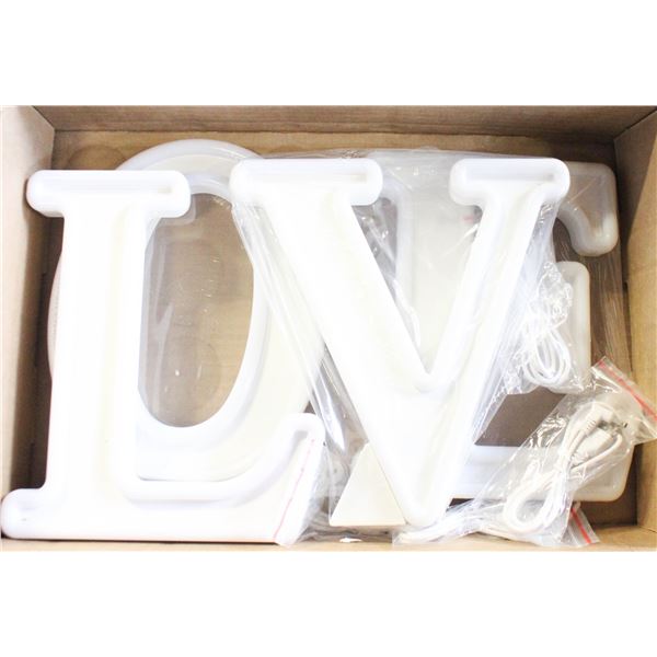 NEW PINK LED MARQUEE SIGN LOVE