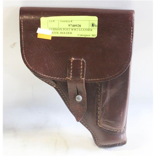 GERMAN POST WW2 LEATHER PISTOL HOLDER