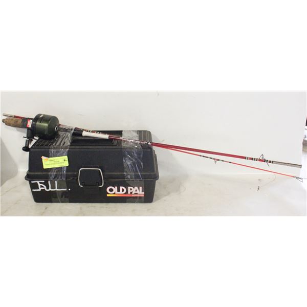 FISHING ROD & TACKLE BOX