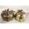 Image 1 : LOT OF TWO DECORATIVE PUMPKIN