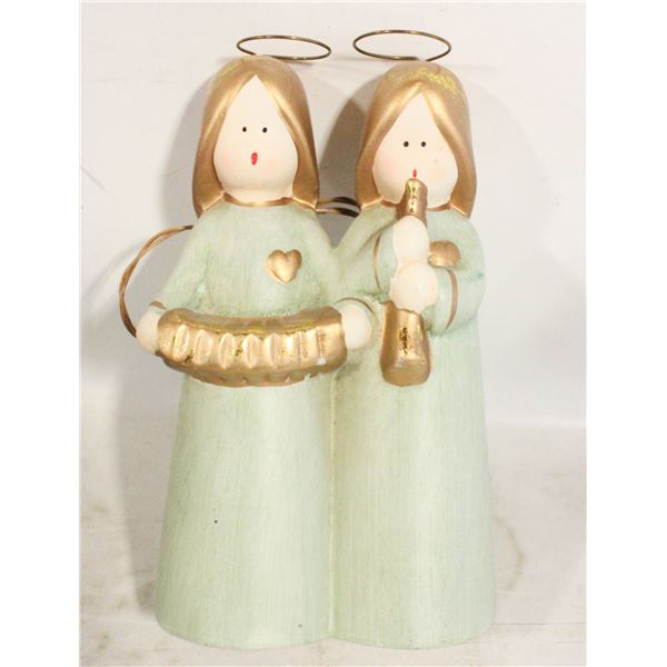 SET OF DECORATIVE ANGEL FIGURINES
