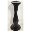 Image 1 : CLASSIC BLACK TURNED WOOD CANDLESTICK