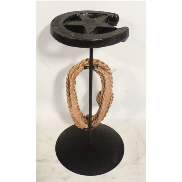 RUSTIC WESTERN RED SADDLE DECOR PIECE