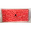 Image 1 : RED CROCODILE PATTERN WALLET