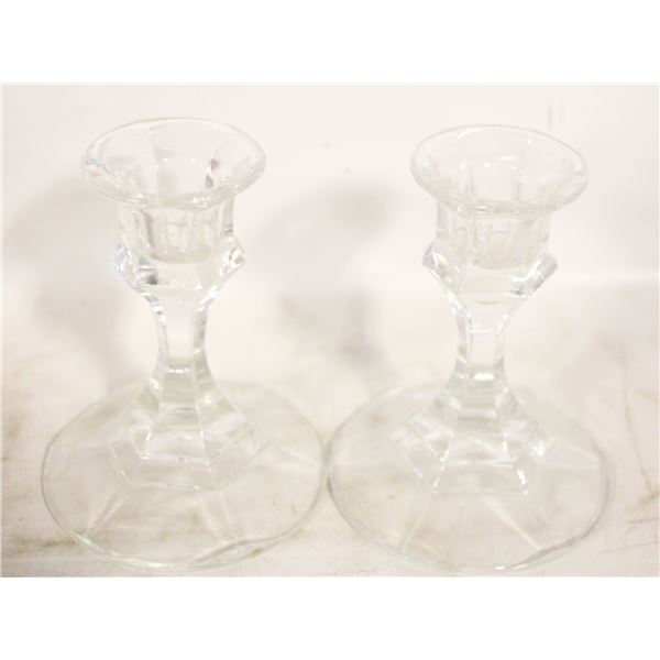 SET OF TWO MATCHING CANDLE HOLDERS