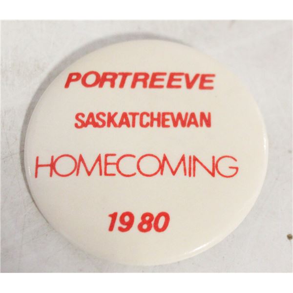 VINTAGE SASKETCHEWAN 1980 BUTTON