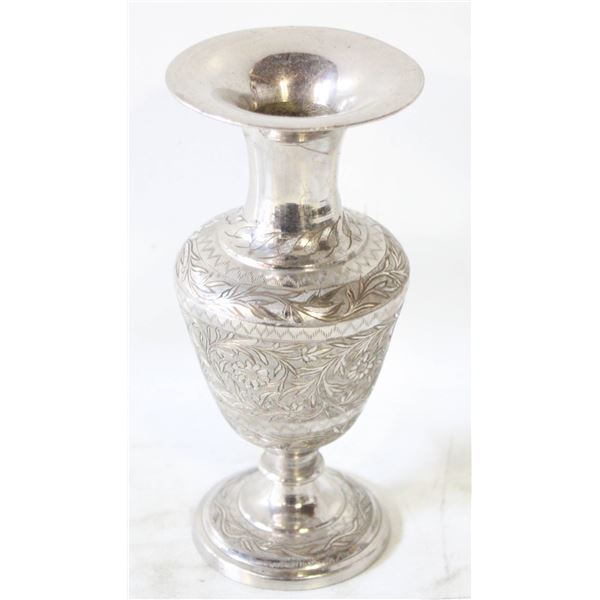 6" VINTAGE INDIAN ETCHED VASE