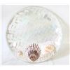 Image 1 : METALLIC MOSAIAC REAL SHELL PLATE