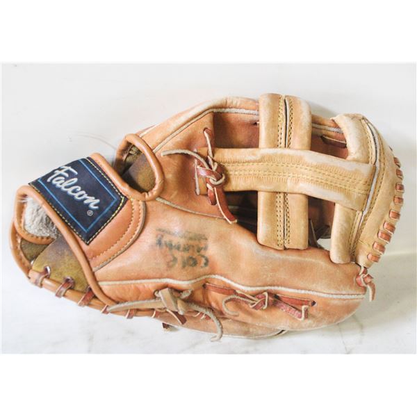 GENUINE LEATHER FALCON BASEBALL GLOVE