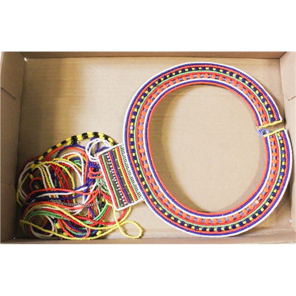 ESTATE HANDMADE HAND BEADED TRIBAL