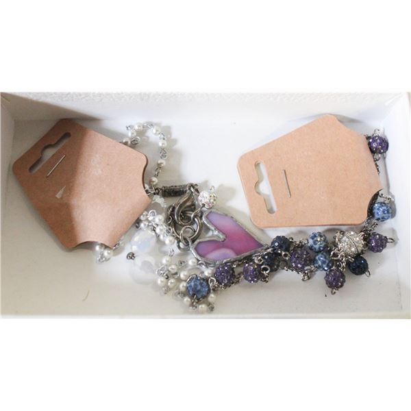 ESTATE UNUSED NECKLACES