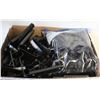 Image 1 : LARGE LOT OF CURTAIN HOOKS & L ROD CURTAIN