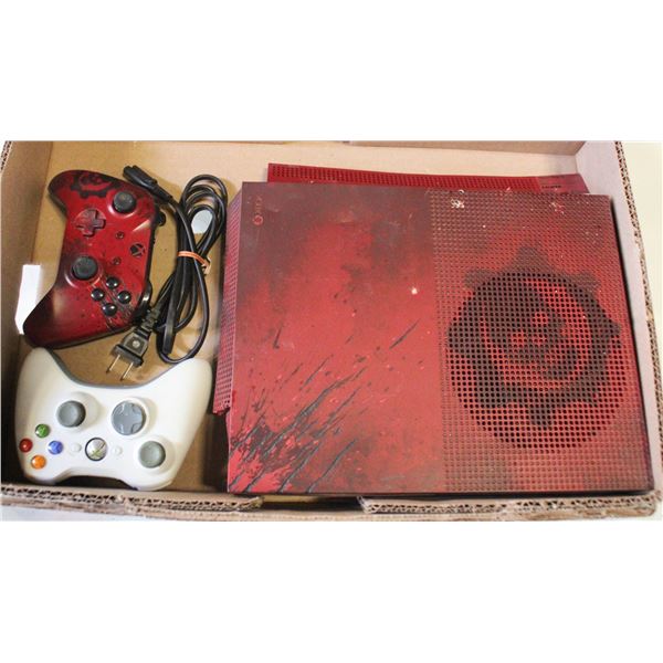 XBOX FOR PARTS WITH CONTROLLERS