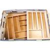 Image 1 : LOT OF 2 EXPANDABLE BAMBOO KITCHEN DRAWER
