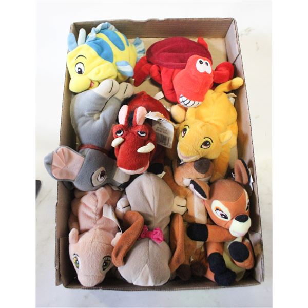 WALT DISNEY STUFFED CHARACTERS/ANIMALS ASSORTED
