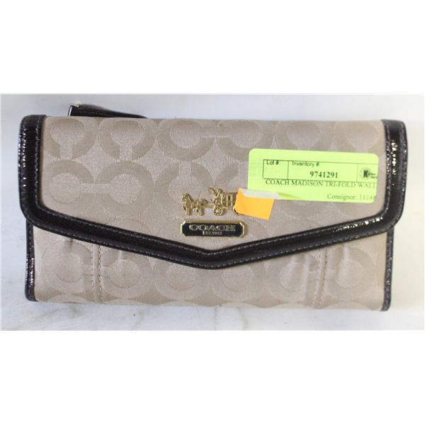 COACH MADISON TRI-FOLD WALLET