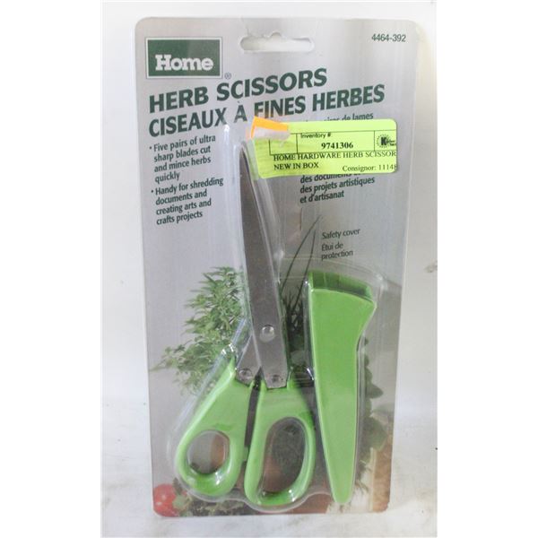 HOME HARDWARE HERB SCISSORS- NEW IN BOX