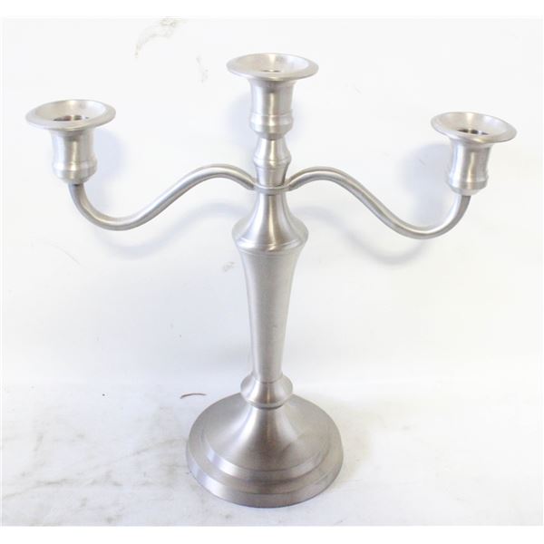 BRUSHED NICKEL 12" CANDELABRA