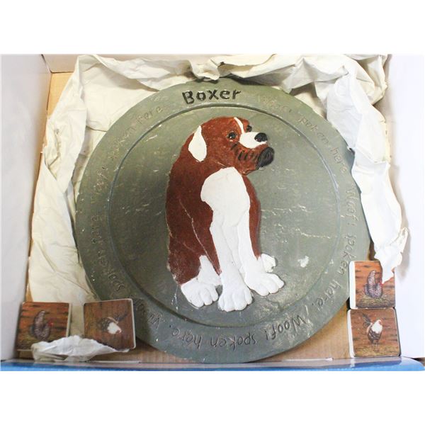 ESTATE BOXER GARDEN PLAQUE +