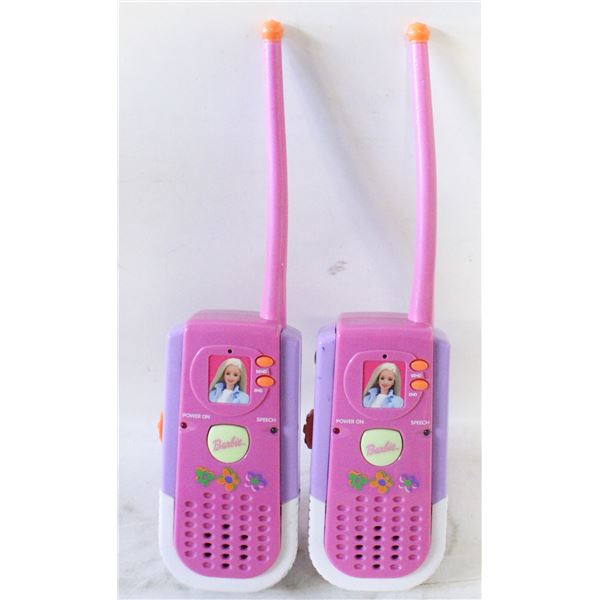 1999 MATTEL BARBIE WALKIE-TALKIES- UNTESTED