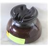 Image 1 : VINTAGE LARGE GLAZED ELECTRICAL INSULATOR