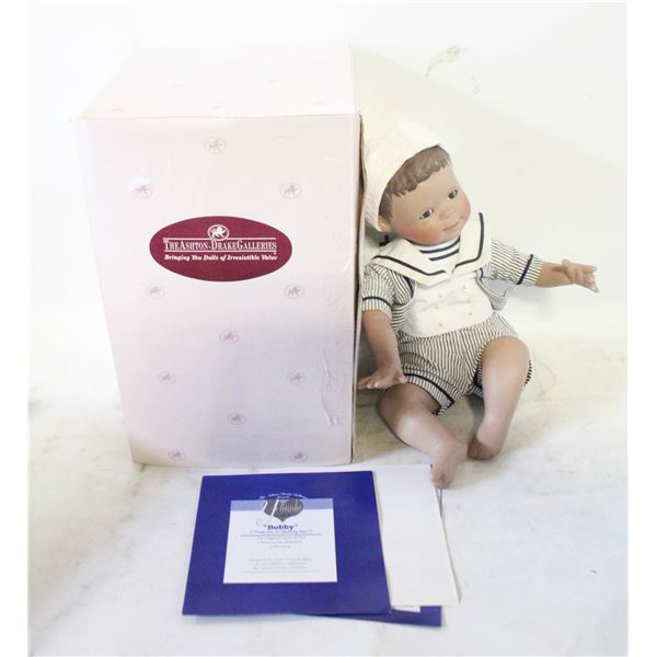 1995 "BOBBY" PORCELAIN DOLL W/ COA/BOX