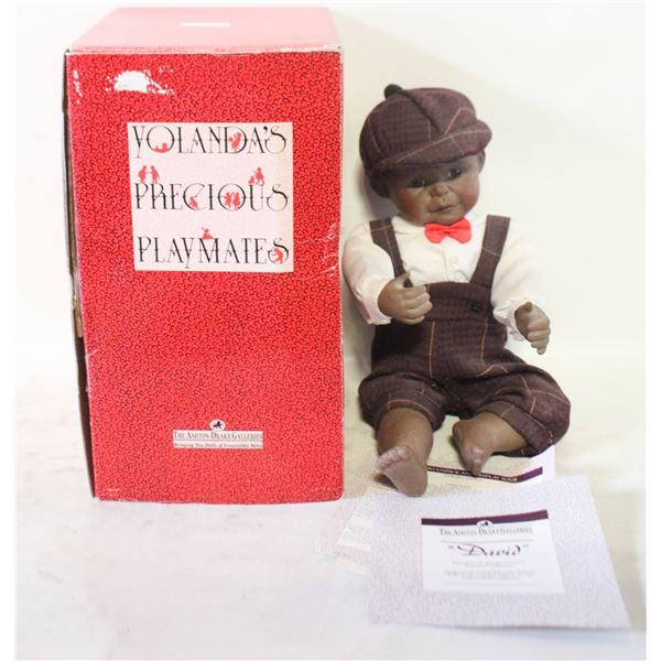 1992 "DAVID" PORCELAIN DOLL W/ COA/BOX
