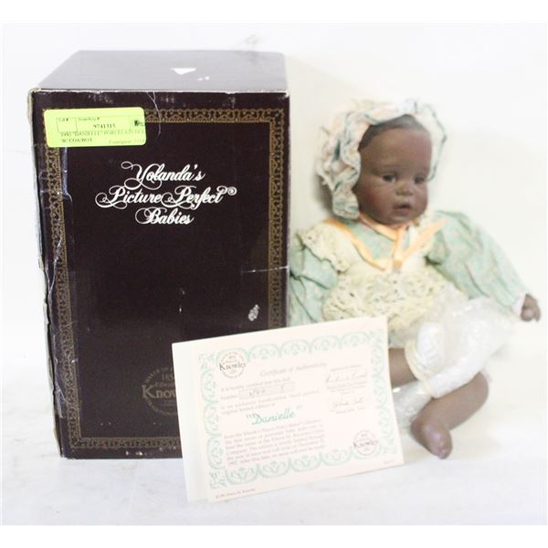 1992 "DANIELLE" PORCELAIN DOLL W/ COA/BOX
