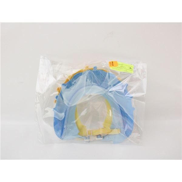 2 PACK WATERPROOF ADJUSTABLE SILICONE BATH HAT FOR