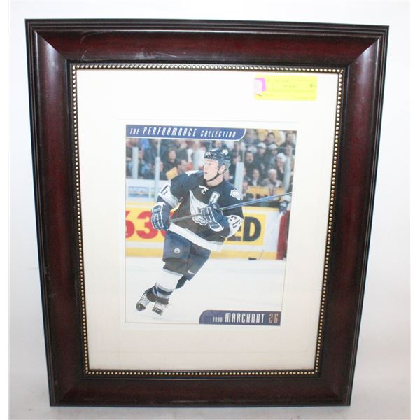 TODD MARCHANT FRAMED NHL PHOTO