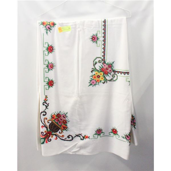 HANDMADE X STITCH TABLECLOTH 45 X 54