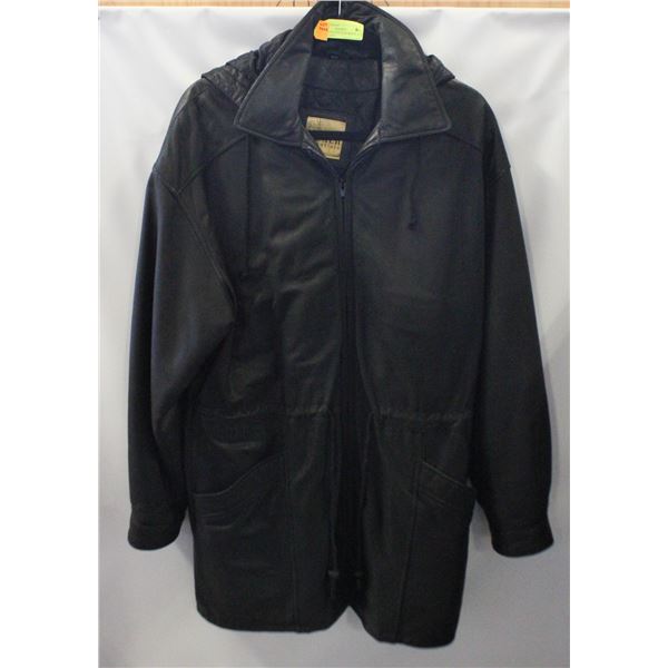 ESTATE GENUINE LEATHER BLACK DANIER COAT