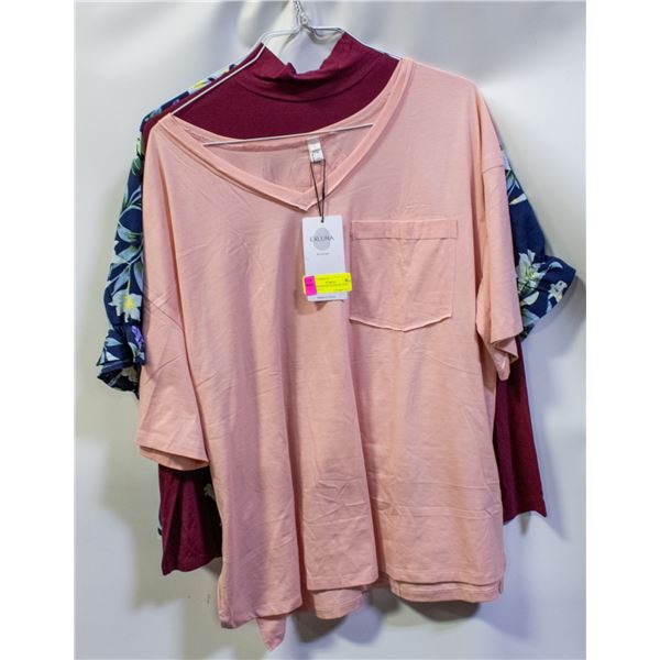 NEW ASSORTED WOMENS TOPS W/TAGS LG