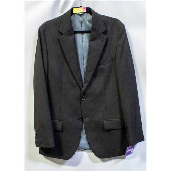 NEW HAGGAR MENS SZ 40R BLACK DRESS JACKET
